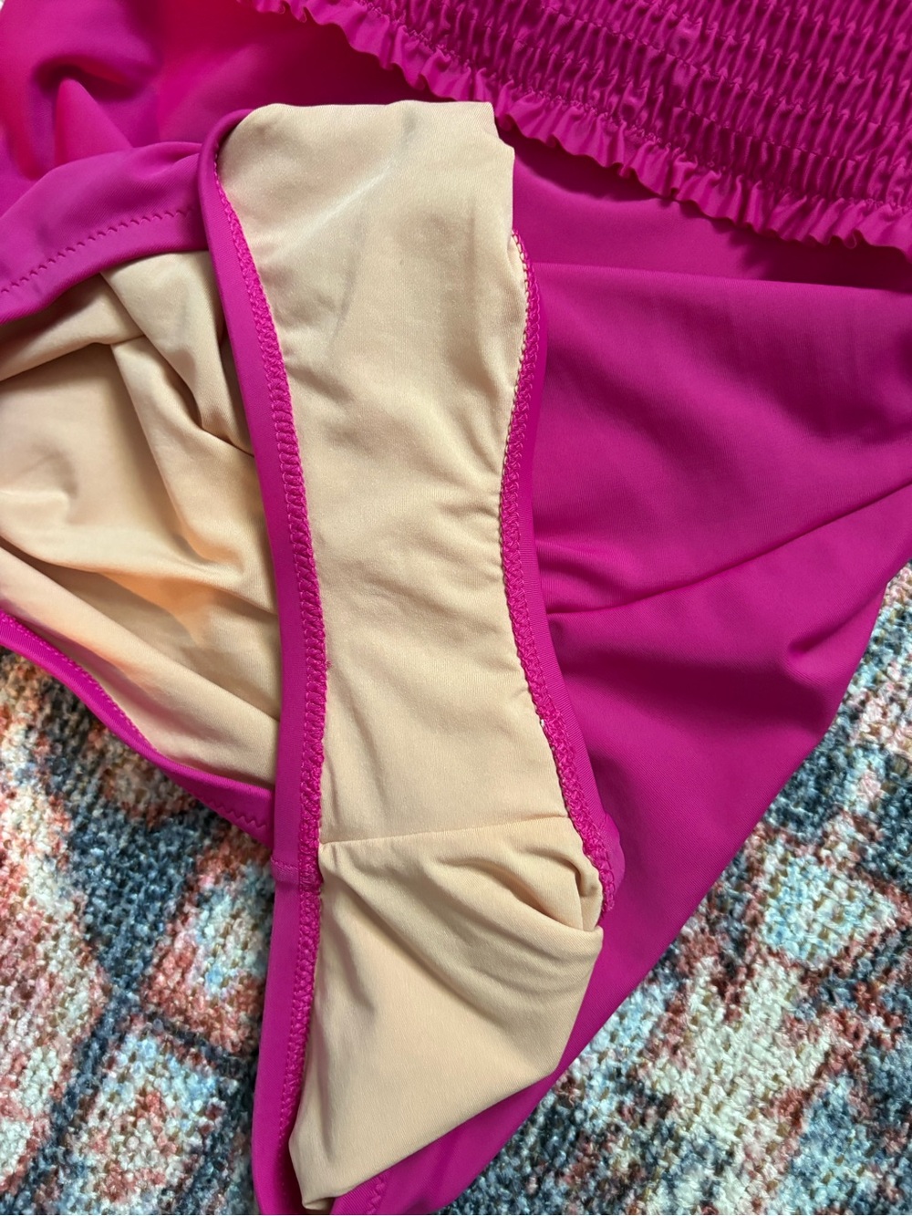 J. Crew Smocked 1pc Swimsuit - Picture 4 of 7